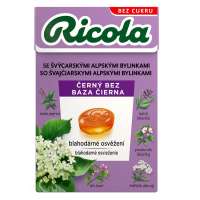 RICOLA CERNY BEZ BEZ CUKRU 40G